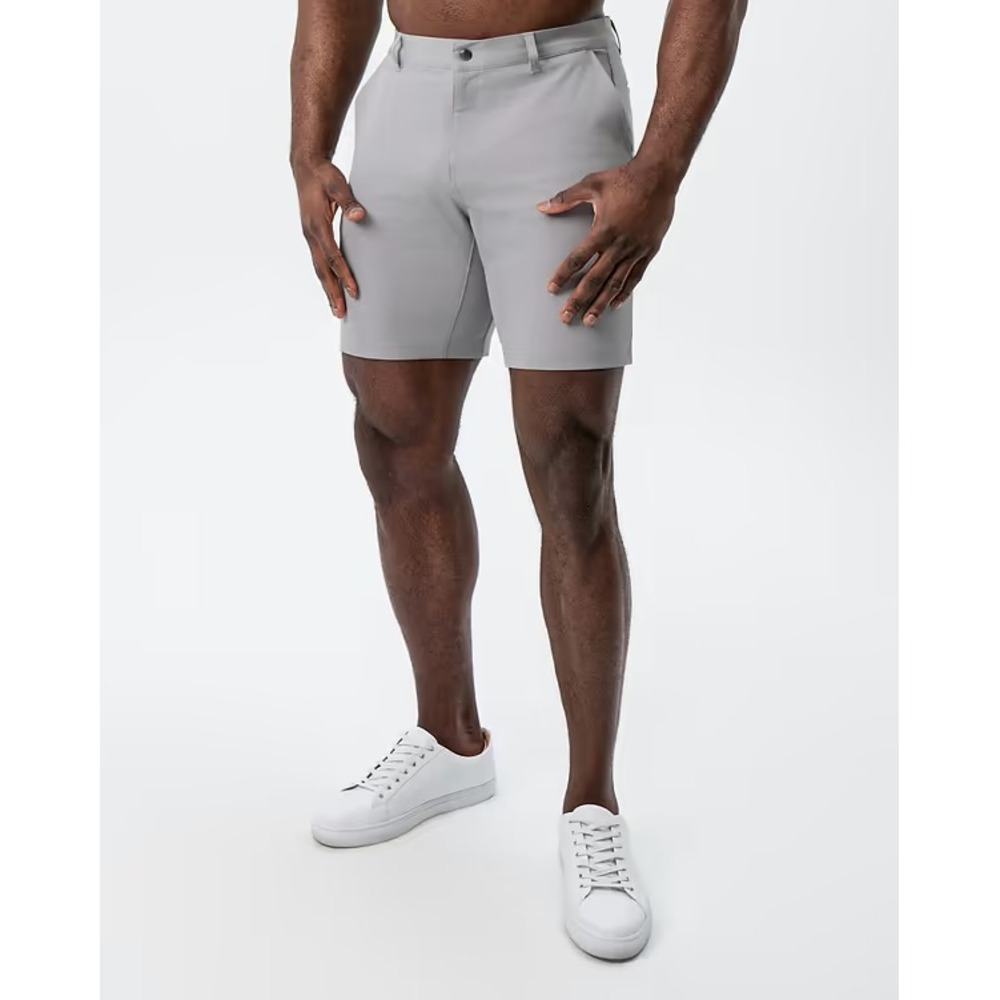 State and Liberty Athletic Fit Shorts Mens 33x9 Gray 4-Way Stretch Performance